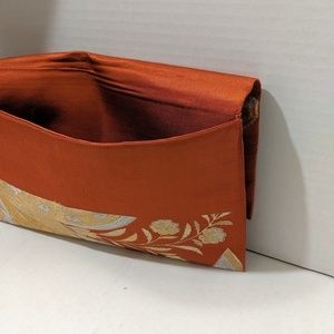 Handmade Japanese Kimono Clutch Magnet Closure Wallet